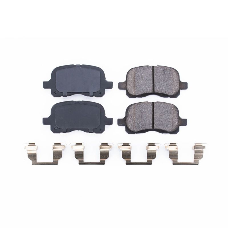 Power Stop 98-02 Chevrolet Prizm Front Z17 Evolution Ceramic Brake Pads w/Hardware Brake Pads - OE PowerStop