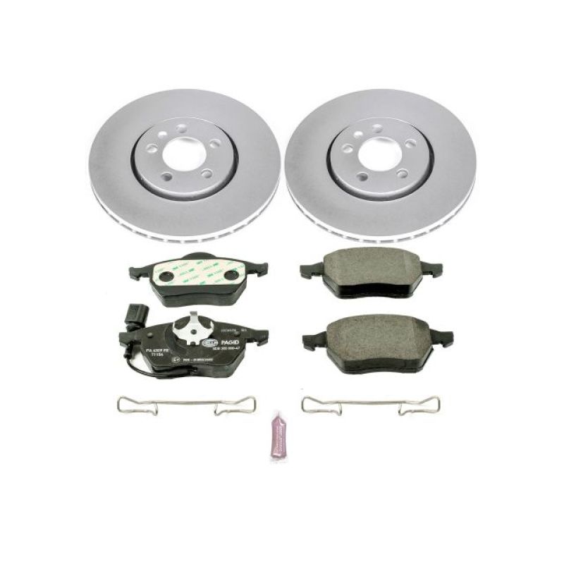 Power Stop 99-10 Volkswagen Beetle Front Euro-Stop Brake Kit Brake Kits - OE PowerStop