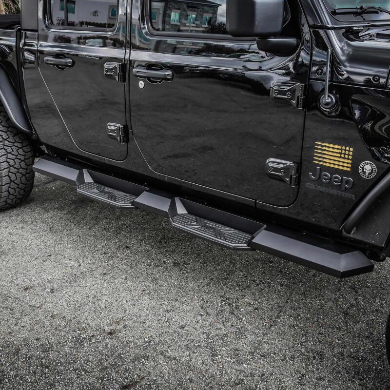 Westin 2020 Jeep Gladiator HDX Xtreme Nerf Step Bars - Textured Black Nerf Bars Westin