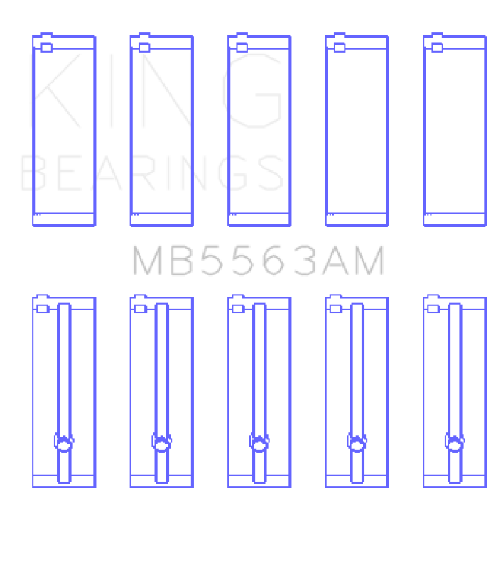 King Engine Bearings Toyota 3Y (Size +0.50mm) Main Bearing Set Bearings King Engine Bearings