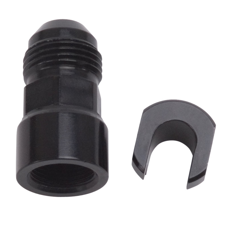 Russell Performance -8AN Male to 3/8in SAE Quick-Disconnect Female (Black Single) Fittings Russell