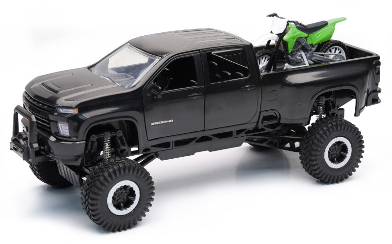 New Ray Toys Chevy Off Road Pickup with Dirt Bike/ Scale - 1:20 Toys New Ray Toys