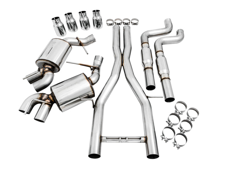 AWE Tuning 16-19 Chevy Camaro SS Res Cat-Back Exhaust -Touring Edition (Quad Chrome Silver Tips) Catback AWE Tuning