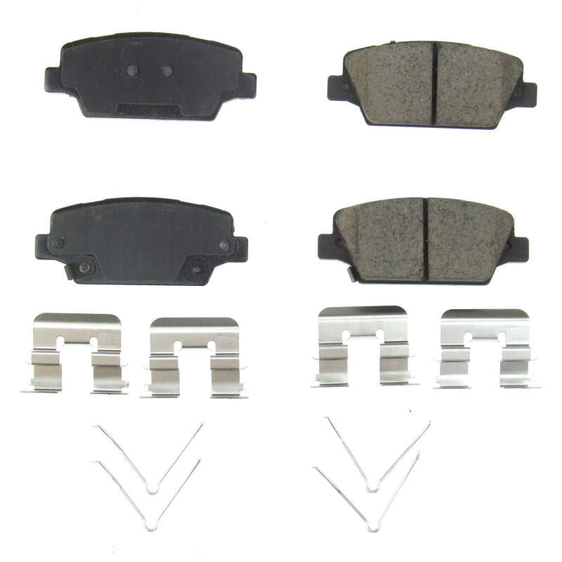 Power Stop 17-18 Kia Cadenza Rear Z17 Evolution Ceramic Brake Pads w/Hardware Brake Pads - OE PowerStop
