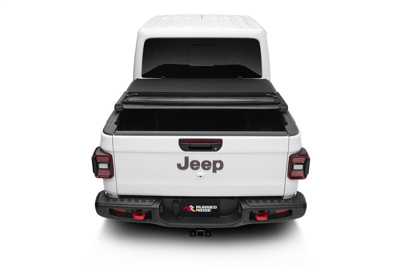 Rugged Ridge Armis Soft Folding Bed Cover 2020 Gladiator JT Tonneau Covers - Hard Fold Rugged Ridge