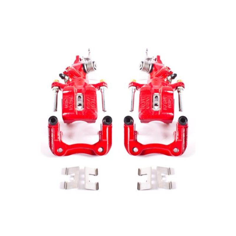 Power Stop 04-08 Acura TSX Rear Red Calipers w/Brackets - Pair Brake Calipers - Perf PowerStop