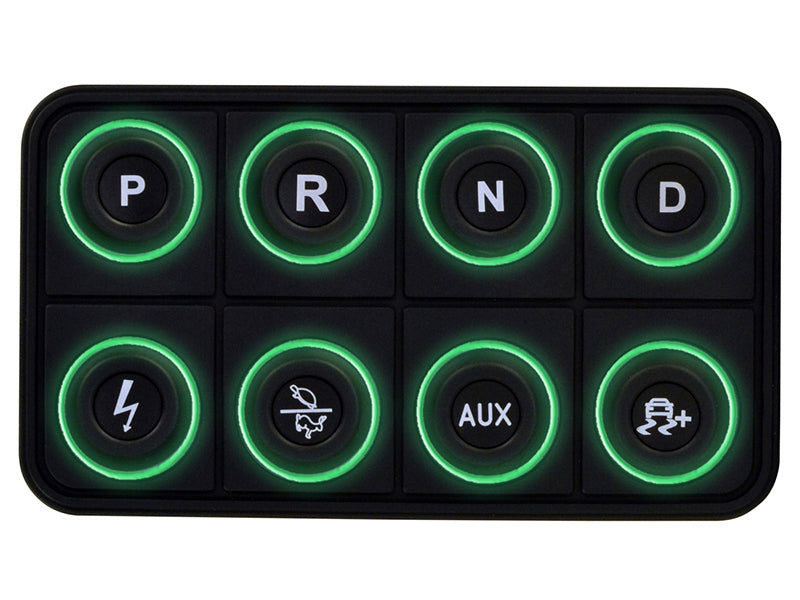 AEM EV 8 Button Keypad CAN Based Programmable Backlighting Programmer Accessories AEM