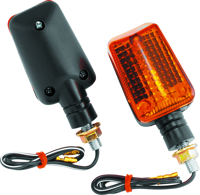BikeMaster Universal Ministalk Marker Light - Black/Amber Sidemarkers & Indicators BikeMaster
