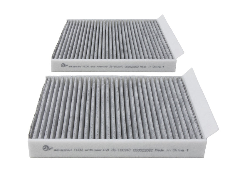 aFe 09-19 BMW 5/6/7 Series Various Models Carbon Cabin Air Filter (Pair) Cabin Air Filters aFe
