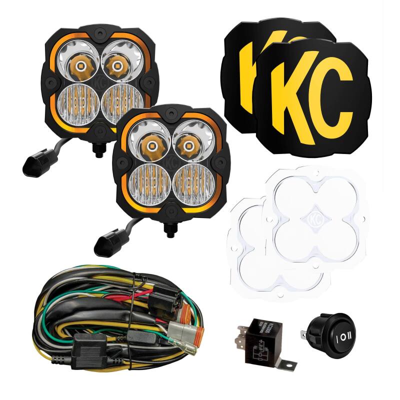 KC HiLiTES FLEX ERA 4 - 2-Light Master Kit Light Bars & Cubes KC HiLiTES