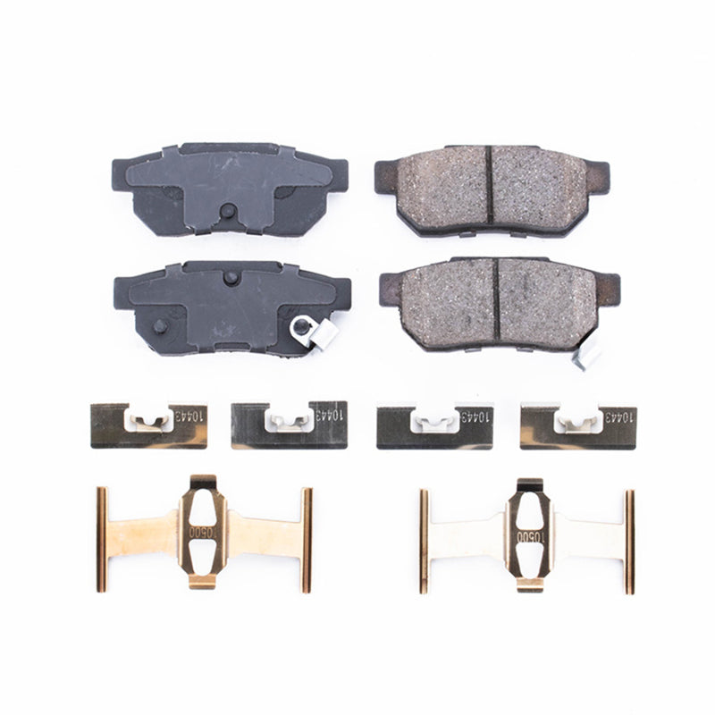 Power Stop 86-01 Acura Integra Rear Z17 Evolution Ceramic Brake Pads w/Hardware Brake Pads - OE PowerStop