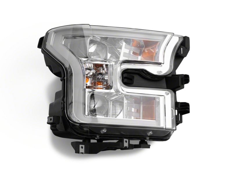 Raxiom 15-17 Ford F-150 Projector Headlights w/ LED Accent- Chrome Housing (Clear Lens) Headlights Raxiom