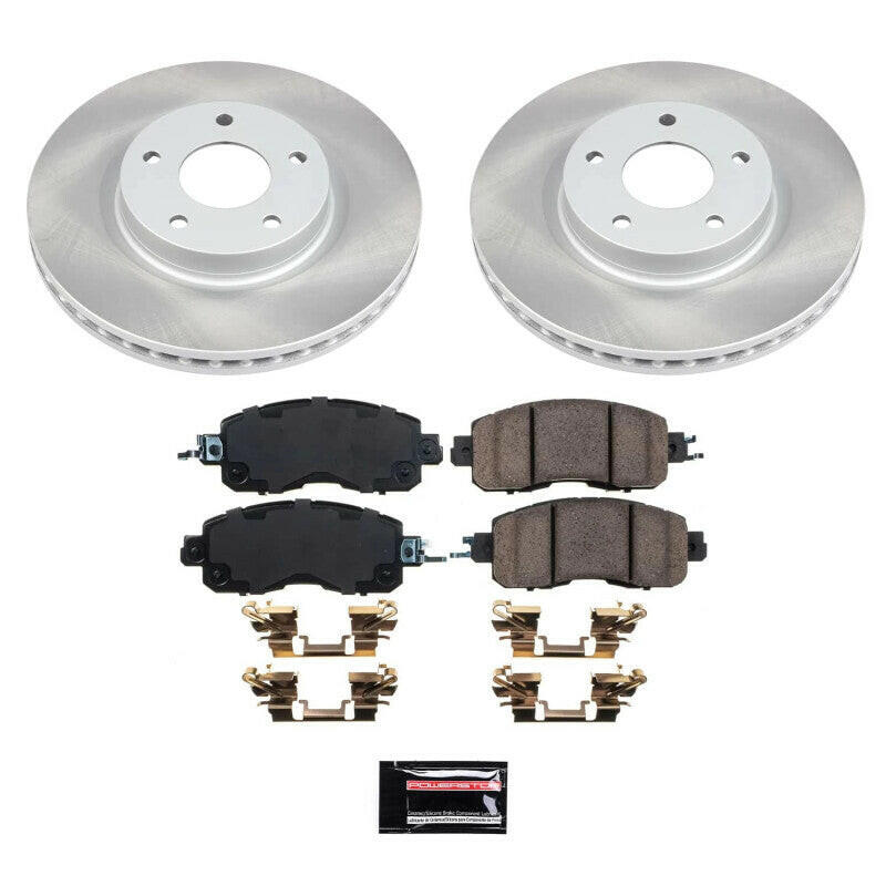 Power Stop 13-23 Nissan Altima Front Semi-Coated Rotor Kit Brake Kits - Performance Blank PowerStop