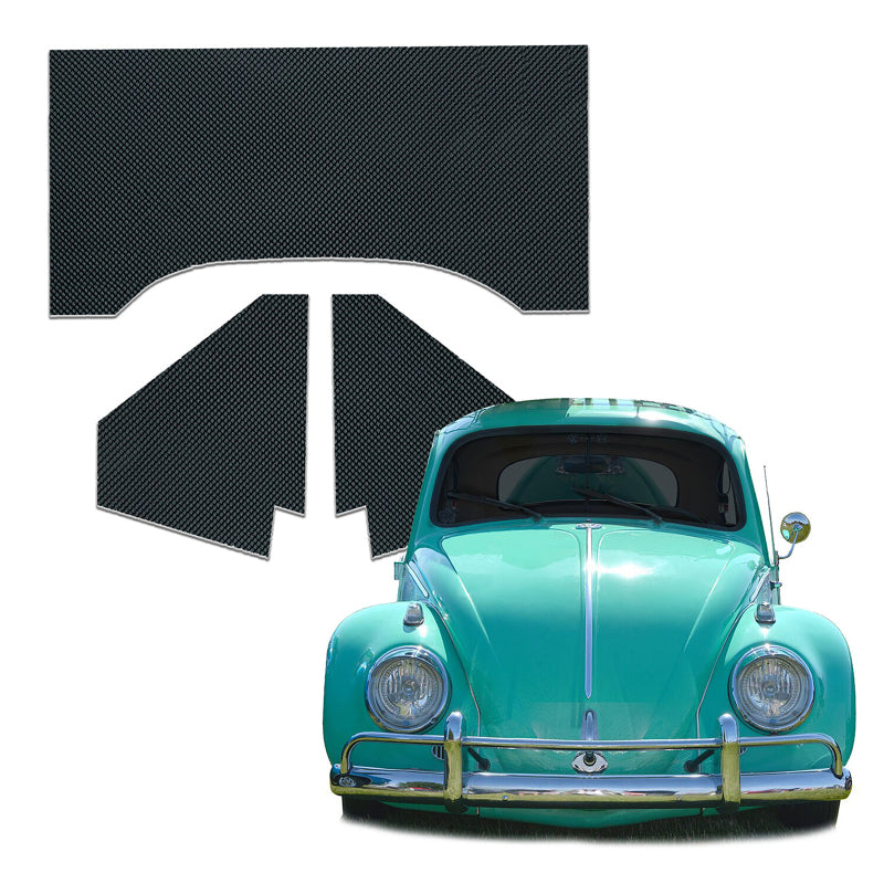 DEI Volkswagen Beetle 3-Piece Firewall Heat Shield - Black (Non-Adhesive) Heat Shields DEI