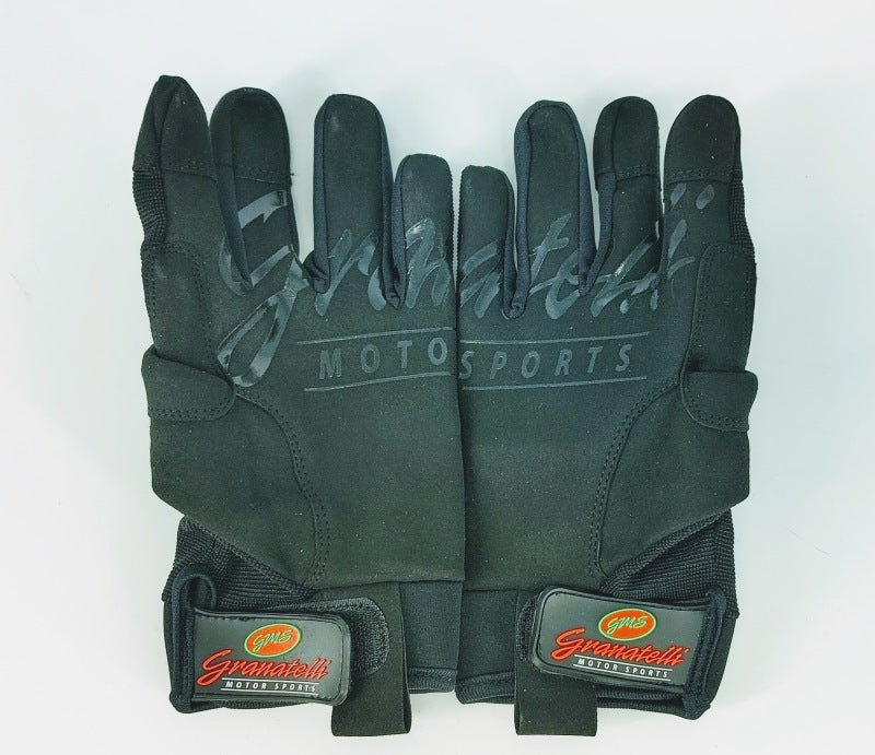 Granatelli Large Mechanics Work Gloves - Black w/Touch Screen Finger Tips & Granatelli Logo Gloves Granatelli Motor Sports
