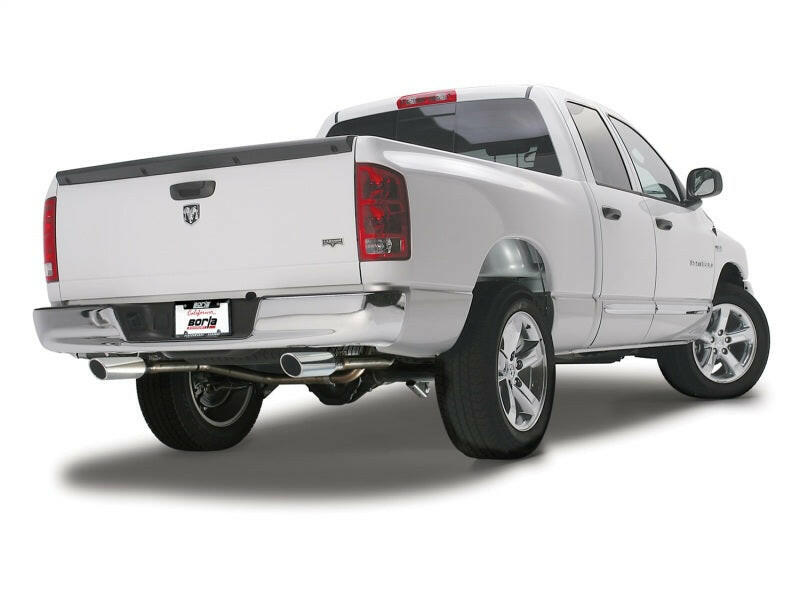 Borla 09-13 Dodge RAM 1500 5.7L CC/SB w/Fact Sngl Exh C/B 3x2.5in Single Round Rolled Split Rear Catback Borla