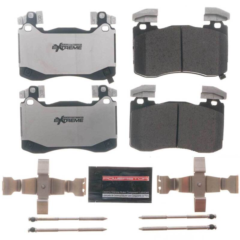 Power Stop 18-19 Kia Stinger Front Z26 Extreme Street Brake Pads w/Hardware Brake Pads - Performance PowerStop