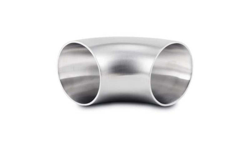 Vibrant 2.0in OD T304 SS 90 Deg Mandrel Bend Elbow (2.0in Centerline Radius) Steel Tubing Vibrant