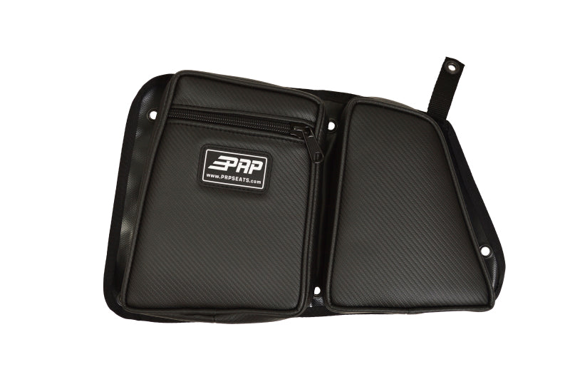 PRP Polaris RZR Rear Door Bag with Knee Pad (Driver Side)- Black Bags - Bike Bags PRP Seats