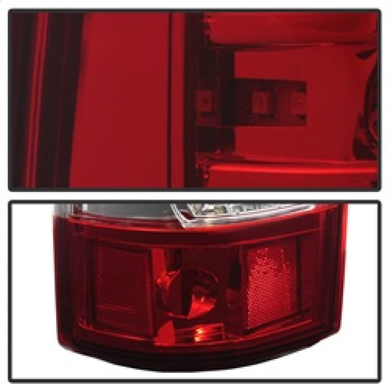 xTune 03-06 Chevrolet Silverado 1500/2500HD LED Tail Lights - Red Clear (ALT-JH-CSIL03-CS-RC) Tail Lights SPYDER