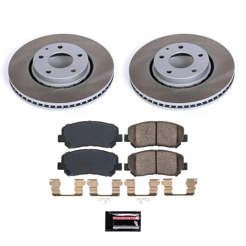 Power Stop 16-23 Mazda CX-5 Front Semi-Coated Rotor Kit Brake Kits - Performance Blank PowerStop