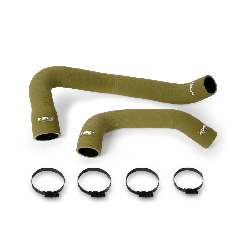 Mishimoto 97-06 Jeep Wrangler 6cyl Silicone Hose Kit Olive Drab Hoses Mishimoto