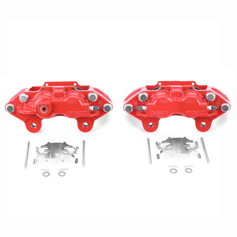 Power Stop 15-19 Chevrolet Colorado Front Red Calipers w/o Brackets - Pair Brake Calipers - Perf PowerStop