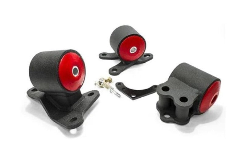 Innovative 92-95 Civic B-Series Black Steel Mounts 85A Bushings (Cable) Engine Mounts Innovative Mounts