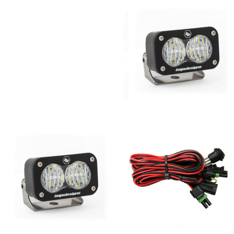 Baja Designs S2 Sport Wide Cornering Pattern Pair LED Work Light - Clear Light Bars & Cubes Baja Designs
