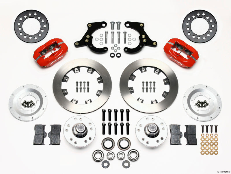 Wilwood Forged Dynalite Front Kit 11.75in Red 59-64 Chevy Impala / 63-64 Corvette Big Brake Kits Wilwood