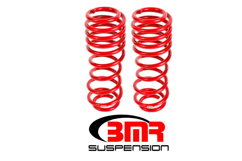BMR 07-14 Shelby GT500 Rear Handling Version Lowering Springs - Red Lowering Springs BMR Suspension