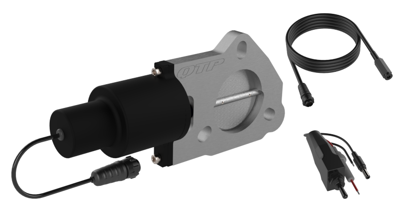 QTP 2.25in Bolt-On QTEC Electric Cutout Valve - Single Exhaust Cutouts QTP