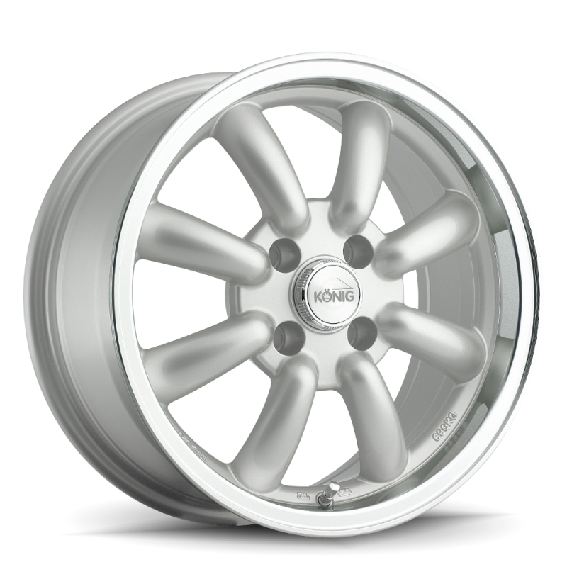 Konig Rewind 15x7 4x100 ET40 Silver Wheels - Cast Konig
