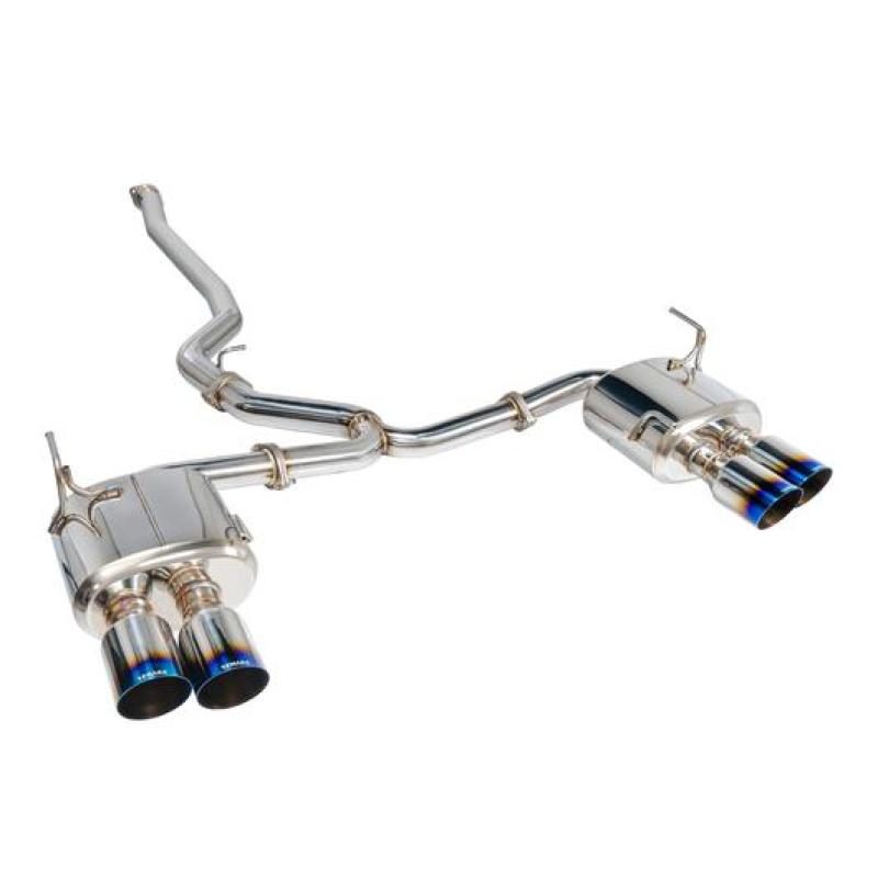 Remark 2015+ Subaru WRX/STi 4in Quad Cat-Back Exhaust Stainless Single Resonated Catback Remark