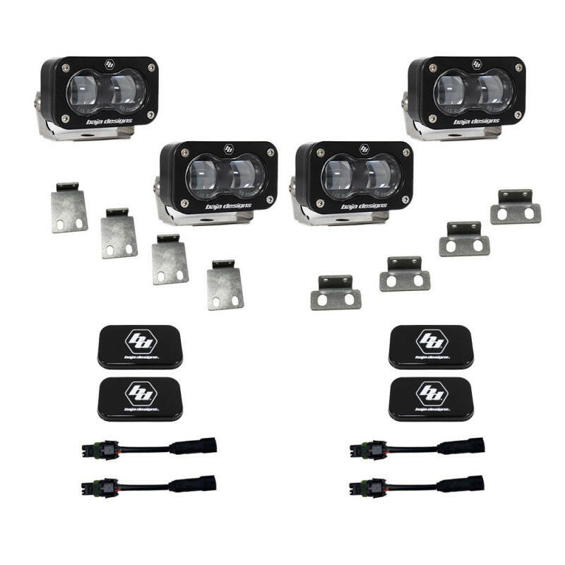 Baja Designs 21-22 Ford F-150 Raptor S2 SAE Dual Fog Pocket Light Kit - Clear Light Bars & Cubes Baja Designs