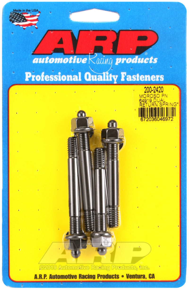ARP Moroso 64919 Dual Return Spring w/ 1in Spacer Plate Carb Stud Kit Hardware - Singles ARP