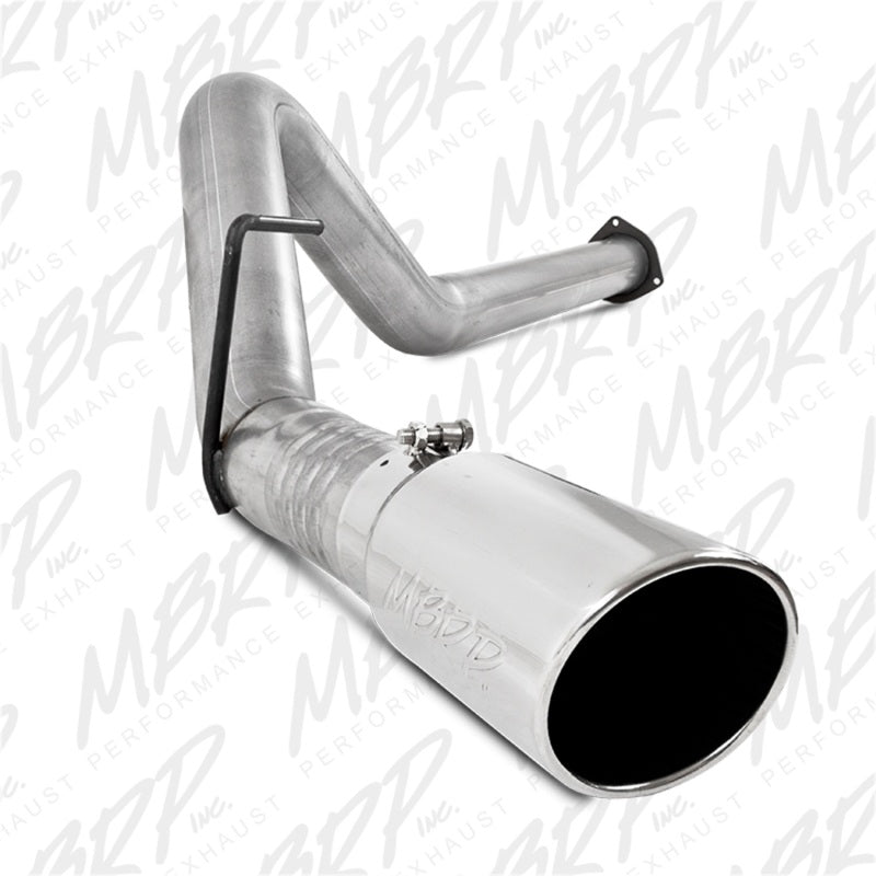 MBRP 11-14 Ford 6.7L F-250/350/450 4in Filter Back Single Side Exit Alum and Down Pipe Exhaust Downpipe Back MBRP