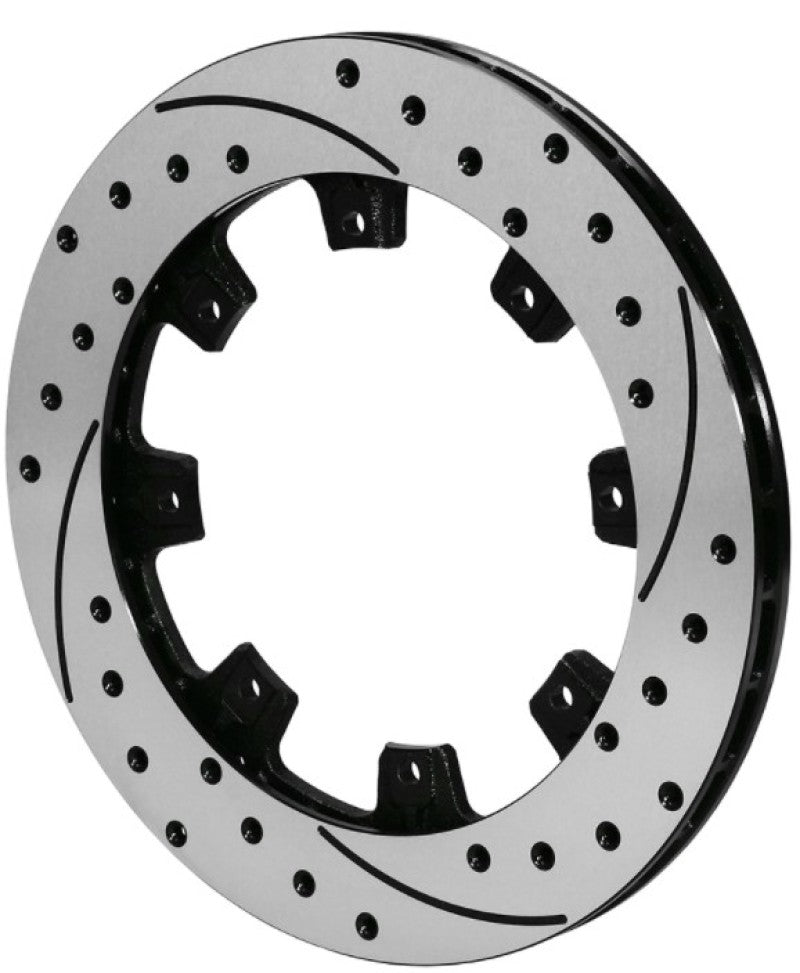 Wilwood Rotor-SRP36 SPC-37-LH-BLK-Drill 12.00 x .810 - 8 on 7.00in Brake Rotors - 2 Piece Wilwood