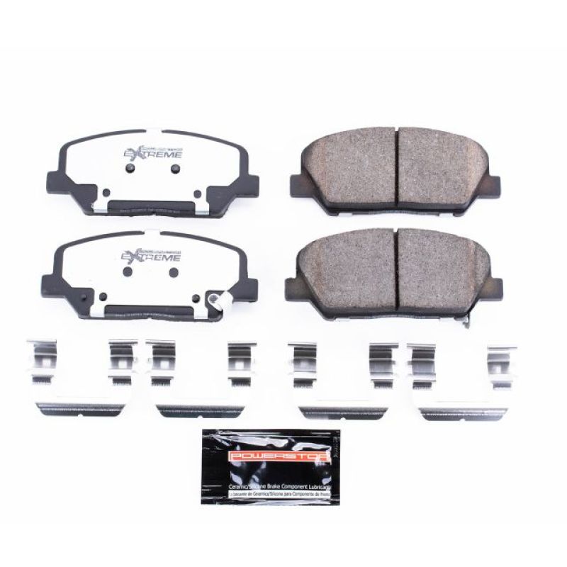 Power Stop 10-16 Hyundai Genesis Coupe Front Z26 Extreme Street Brake Pads w/Hardware Brake Pads - Performance PowerStop