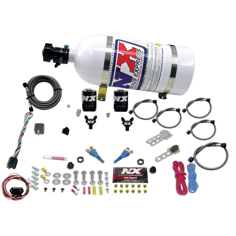 Nitrous Express 03-18 Nissan 350Z/370Z Dual Nozzle (35-150HP) w/10lb Bottle Nitrous Systems Nitrous Express