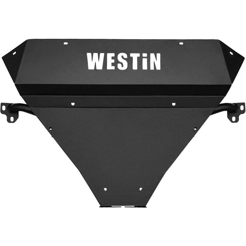 Westin 2014-2018 Chevy Silverado 1500 Outlaw Bumper Skid Plate - Textured Black Skid Plates Westin