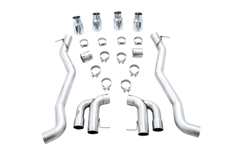 AWE Tuning 18-19 BMW M5 (F90) 4.4T AWD Axle-back Exhaust - Track Edition (Chrome Silver Tips) Axle Back AWE Tuning