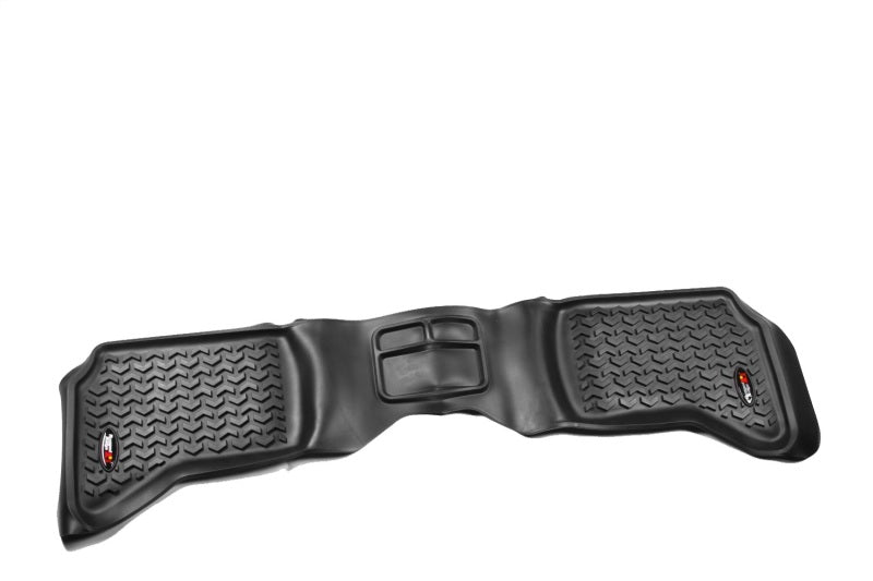 Rugged Ridge Floor Liner Rear Black 2002-2018 Dodge Ram 1500 Quad Cab Floor Mats - Rubber Rugged Ridge