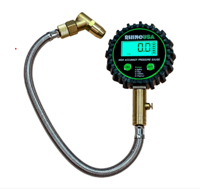 Rhino USA 250 Psi Digital Heavy Duty Tire Pressure Gauge Gauges Rhino USA