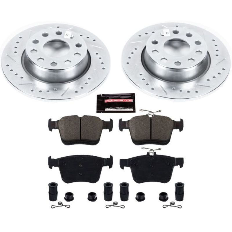 Power Stop 15-18 Audi A3 Rear Z23 Evolution Sport Brake Kit Brake Kits - Performance D&S PowerStop