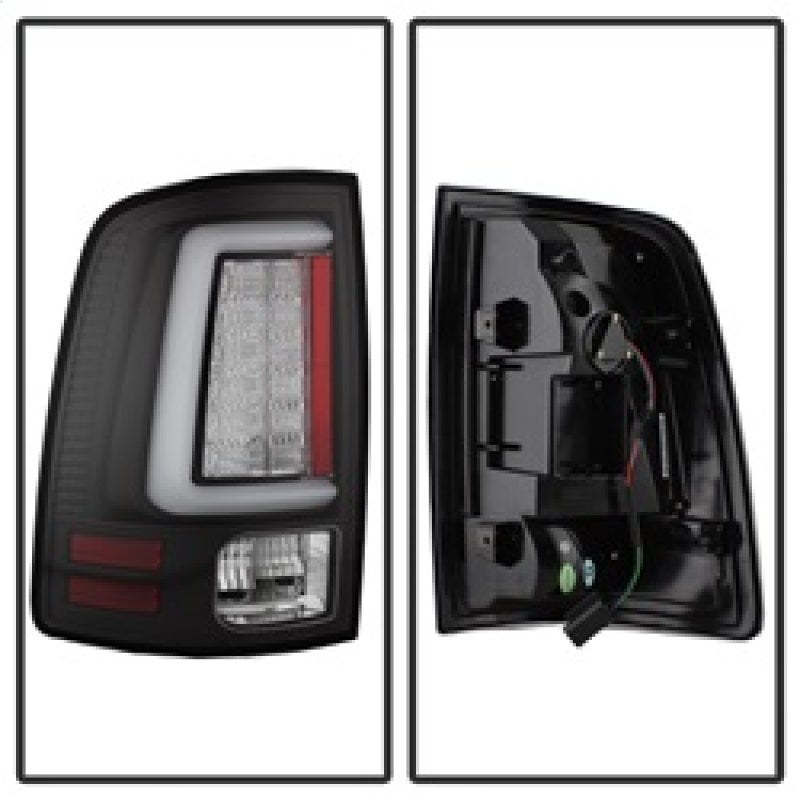 Spyder Dodge Ram 2013-2014 Light Bar LED Tail Lights - Black ALT-YD-DRAM13V2-LED-BK Tail Lights SPYDER