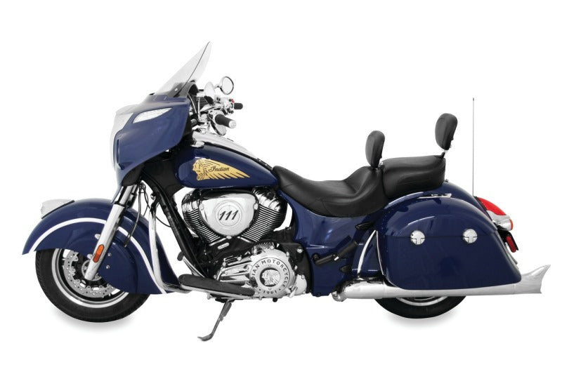 Mustang 14-21 Indian Chieftain,Chief Cl,Dark Horse,Rdmaster,Vint Touring Recessed Pass Seat - Black Passenger Motorcycle Seats Mustang Motorcycle