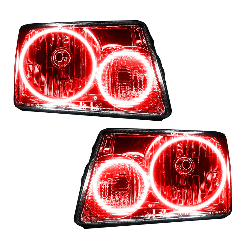 Oracle Lighting 01-11 Ford Ranger Pre-Assembled LED Halo Headlights -Red Headlights ORACLE Lighting