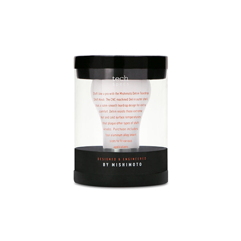 Mishimoto Teardrop Shift Knob - White Shift Knobs Mishimoto