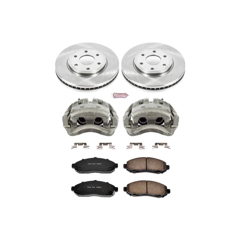 Power Stop 05-18 Nissan Frontier Front Autospecialty Brake Kit w/Calipers Brake Kits - OE PowerStop